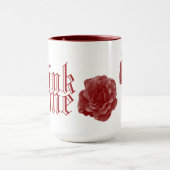 私をアリスのマグ飲んで下さい マグカップ (中央)