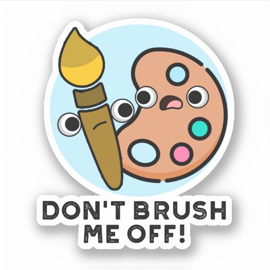 私をアートプリンからおもしろい離さないで シール (正面)