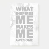 私をインスパイア何が私を素晴らしくさせます ポストイット (正面)