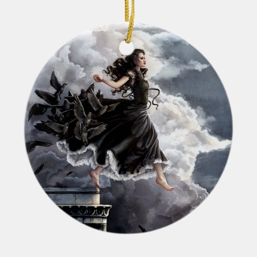 私をオーナメントつかまえて下さい セラミックオーナメント (正面)