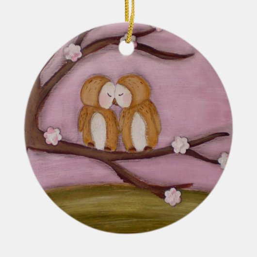 私をオーナメント常に愛して下さい セラミックオーナメント (正面)