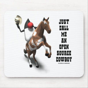私をオープンソースのCowboyと呼ぶ(Duke Java) マウスパッド