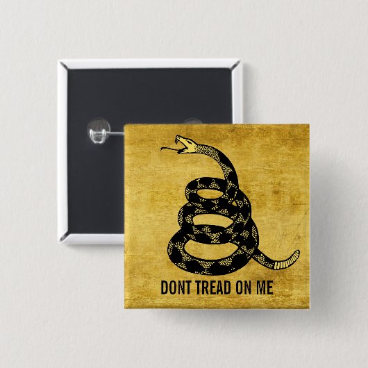 私をカスタマイズ可能なボタン踏まないで下さい 缶バッジ (正面&裏面)