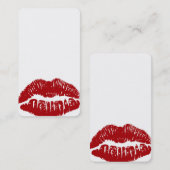 私をカスタマイズ! 赤い唇の名刺 名刺 (正面/裏面)