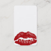 私をカスタマイズ! 赤い唇の名刺 名刺 (裏面)