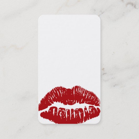 私をカスタマイズ! 赤い唇の名刺 名刺 (裏面)
