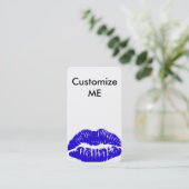 私をカスタマイズ! 青い唇の名刺 名刺 (スタンド正面)