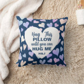 私をカスタム抱きしめるまで、海軍はこの枕を抱き締める クッション (ブランケット)