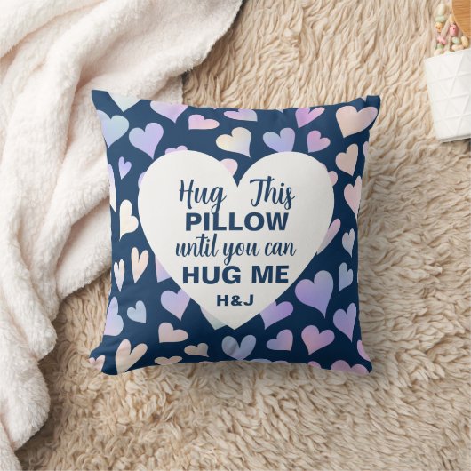 私をカスタム抱きしめるまで、海軍はこの枕を抱き締める クッション (ブランケット)