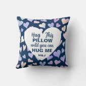 私をカスタム抱きしめるまで、海軍はこの枕を抱き締める クッション (裏面)