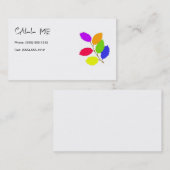私をカードと電話して下さい 名刺 (正面/裏面)