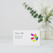 私をカードと電話して下さい 名刺 (スタンド正面)