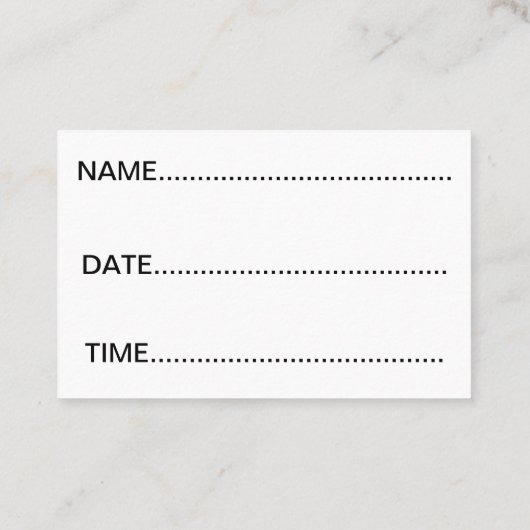 私をカード覚えて下さい 名刺 (裏面)