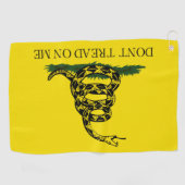 私をガッズデン旗に踏み付けない ゴルフタオル (横)