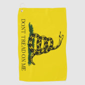 私をガッズデン旗に踏み付けない ゴルフタオル (正面)