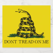 私をガッズデン旗に踏み付けない ビールラベル (シングルラベル)