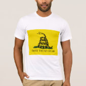 私をガッズデン旗に踏み付けない Tシャツ (正面)
