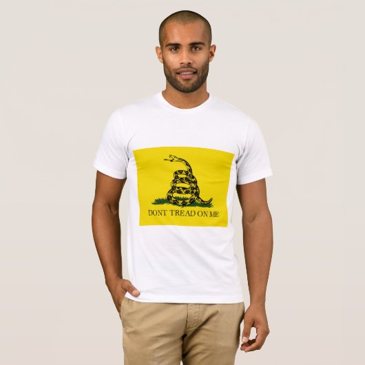 私をガッズデン旗に踏み付けない Tシャツ (正面フル)