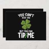 私をキスすることはできないが、セントパトリックの 招待状 (正面/裏面)