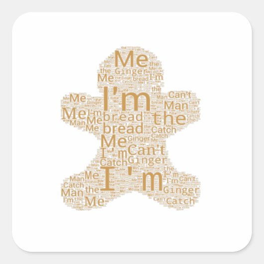 私をキャッチできない スクエアシール (正面)