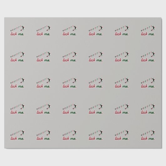 私をキャンディ・ケーン舐めて下さい ラッピングペーパー (フラット)