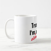 私をクール信じて医者のパンだおもしろい コーヒーマグカップ (左)