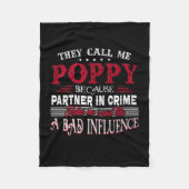 私をケシの父の日の贈り物と呼ぶ フリースブランケット (正面)