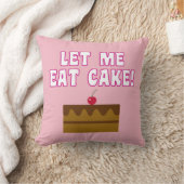 私をケーキを食べることを許可して下さい クッション (ブランケット)