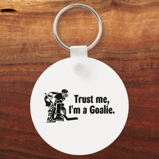 私をゴアリーだと信じて(ホッケー) キーホルダー (正面)