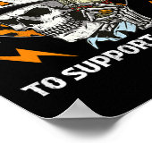 私をサポートする熱狂するように働くハロウィーン ポスター (角)