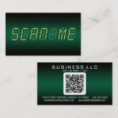 私をスキャンして下さい: 数値表示装置 名刺 (正面/裏面)