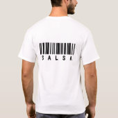 私をスキャンして下さい: 私はサルサです Tシャツ (裏面)