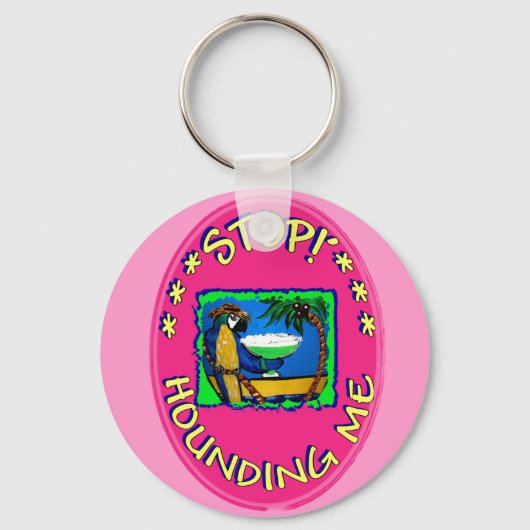 私をストップ苦しませる キーホルダー (正面)