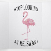 私をストップ見てSwan 三つ折り案内状 (内部中)