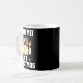 私をスペアそれはクリスマスおもしろいボーリングTeだ コーヒーマグカップ (正面左)