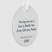 私をソンレトロ星写真として持っている オーナメント (正面)