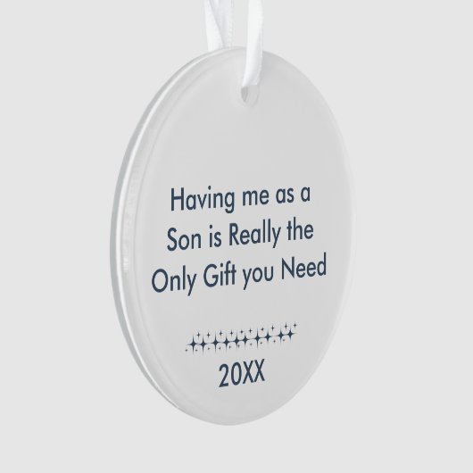 私をソンレトロ星写真として持っている オーナメント (正面)