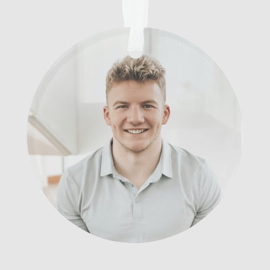 私をソンレトロ星写真として持っている オーナメント (裏面)