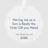 私をソンレトロ星写真として持っている オーナメント (正面)