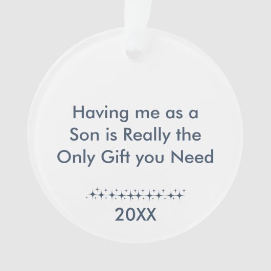 私をソンレトロ星写真として持っている オーナメント (正面)