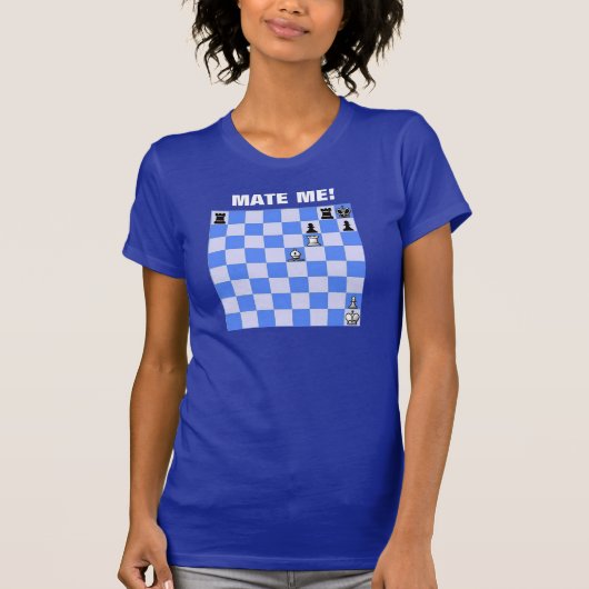 私をチェスのテーマのTシャツ合わせて下さい Tシャツ (正面)