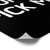 私をチェックしないで、面白い、ジョーク、皮肉な ポスター (角)