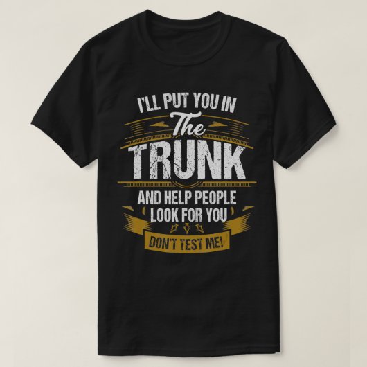 私をテストしない Tシャツ (デザイン正面)