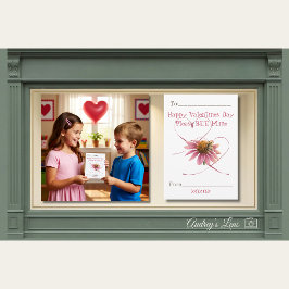 「私をハチのものにしてください」花の教室バレンタインカード ノートカード