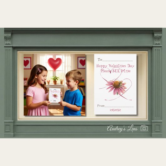 「私をハチのものにしてください」花の教室バレンタインカード ノートカード