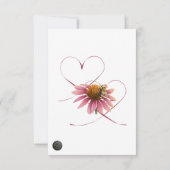 「私をハチのものにしてください」花の教室バレンタインカード ノートカード (裏面)