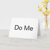 私をバースデー・カード、男女のおもしろいなセクシーして下さい カード (黄色い花)