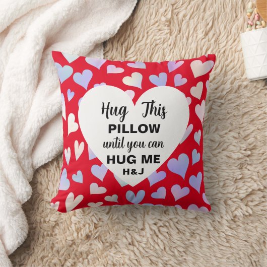 私をパーソナライズされた抱きしめるまでこの枕を抱き締めなさい クッション (ブランケット)