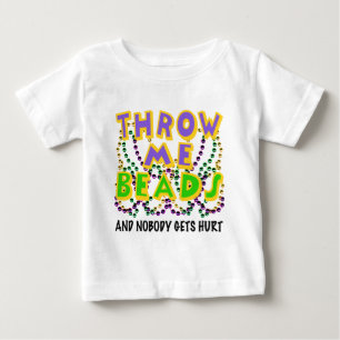 私をビーズ投げればだれも傷つきません ベビーTシャツ