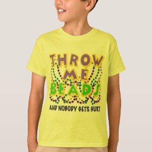 私をビーズ投げればだれも傷つきません Tシャツ